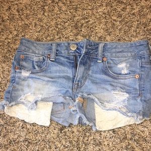 American eagle jean shorts